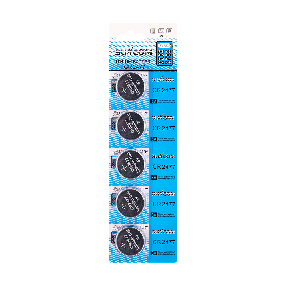 CR2477 3v 220mAh Alkaline cell Button Battery 